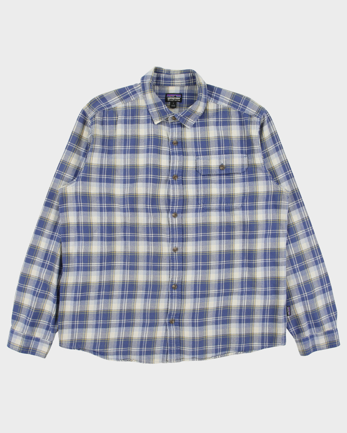 Vintage Patagonia Organic Plaid Long Sleeve Flannel Shirt - L