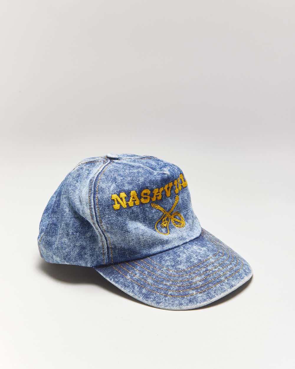 Vintage 90's Embroidered Nashville Denim Snapback - OS