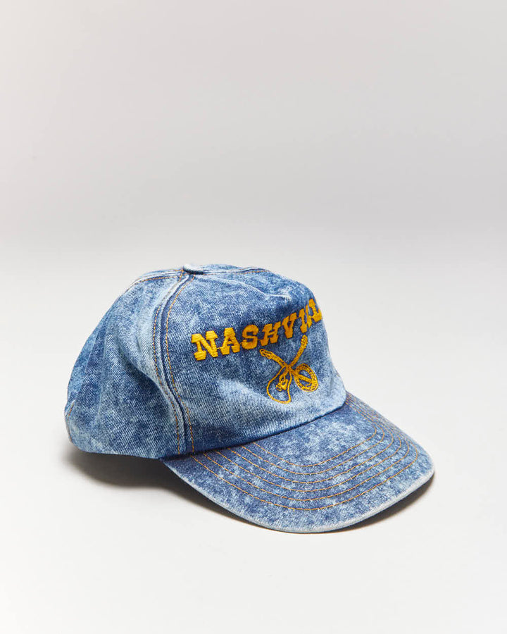 Vintage 90's Embroidered Nashville Denim Snapback - OS