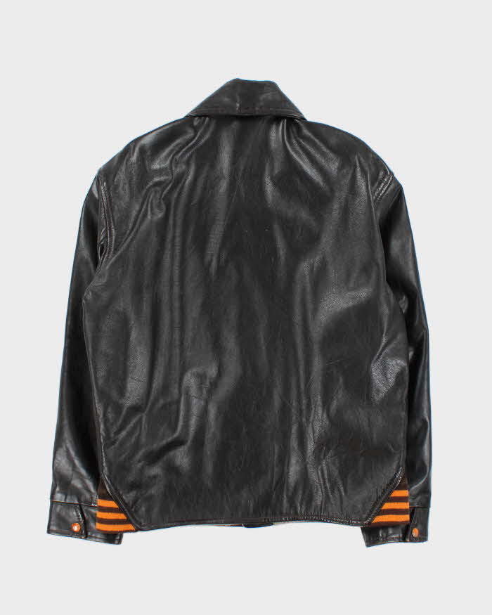 Vintage 1960s Harv-al Sportwear Ponyhide Leather Baseball Jacket - XL