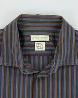 Vintage Etro Lightweight Striped Long Sleeve Shirt - L