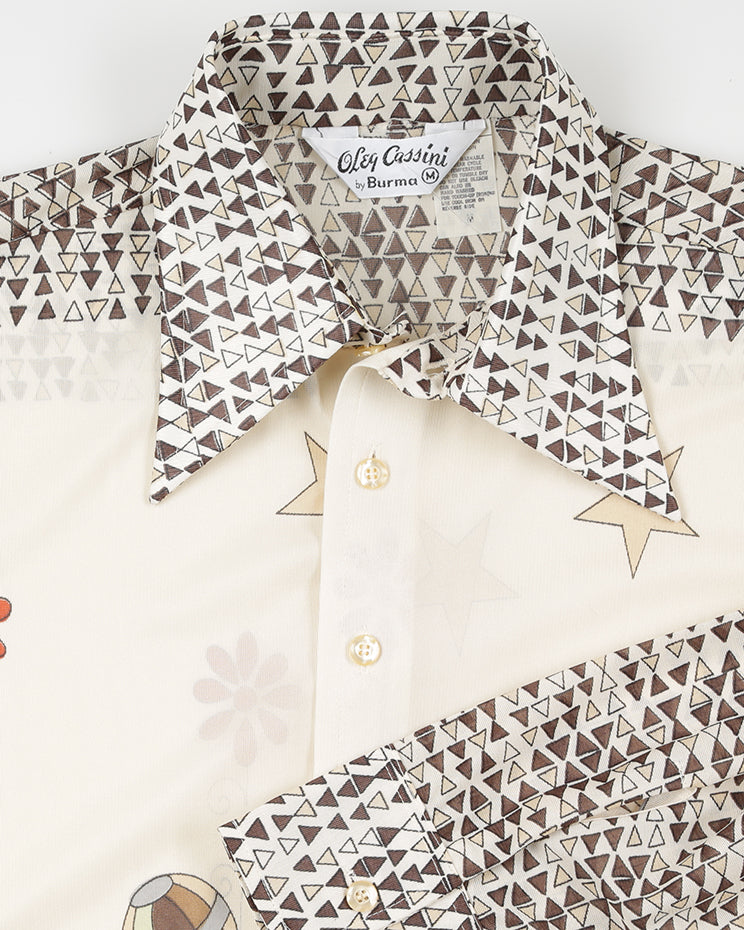 Rare 70s Unworn Deadstock Oleg Cassini Burma Disco Shirt - Style 9