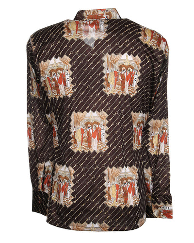Rare 70s Unworn Deadstock Oleg Cassini Burma Disco Shirt - Style 11