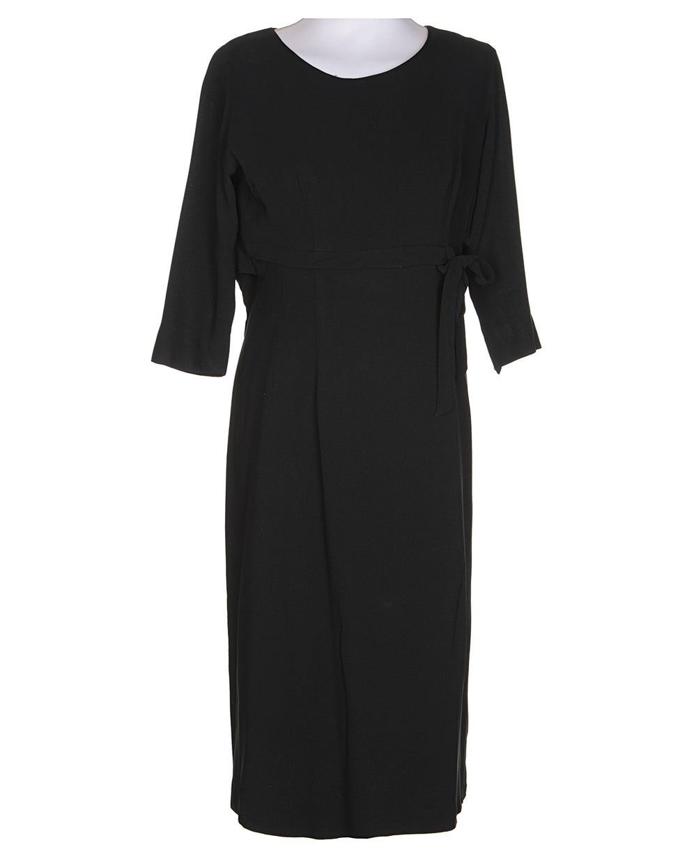 60's Black Party Dress - M