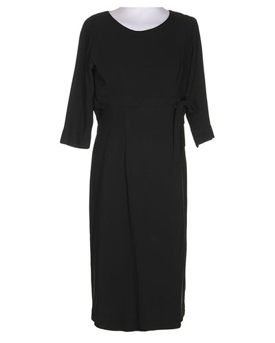 60's Black Party Dress - M