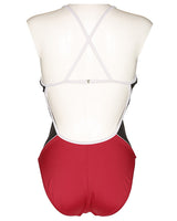 90s Nike Red &amp; Black Swimsuit - M