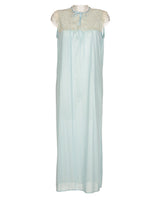 70's Blue Slip Dress - L