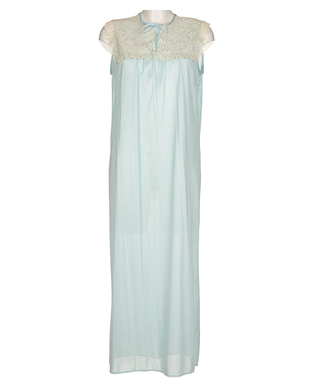 70's Blue Slip Dress - L