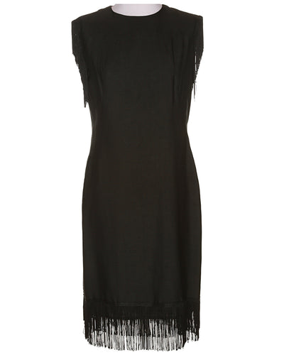 60's Mr Mort Black Midi Dress - M