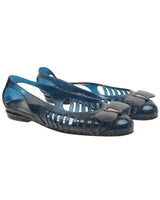 Salvatore Ferragamo Blue Jelly Shoes - UK 4.5