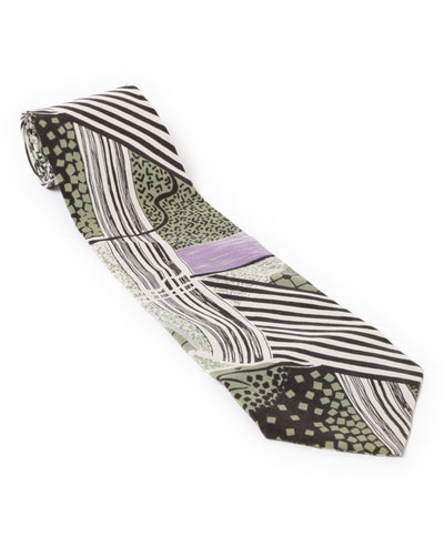40s Graphic Art Print Tie