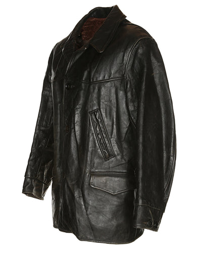 30s/40s Brown Horsehide Leather Jacket - C48
