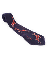40s Blue Wool Deer Tie