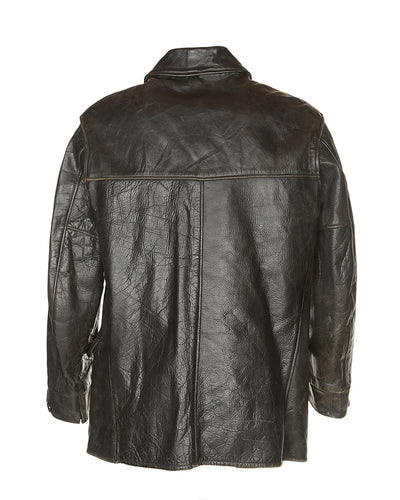 30s/40s Brown Horsehide Leather Jacket - C48