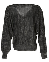 80s Black &amp; Bronze Jumper - S