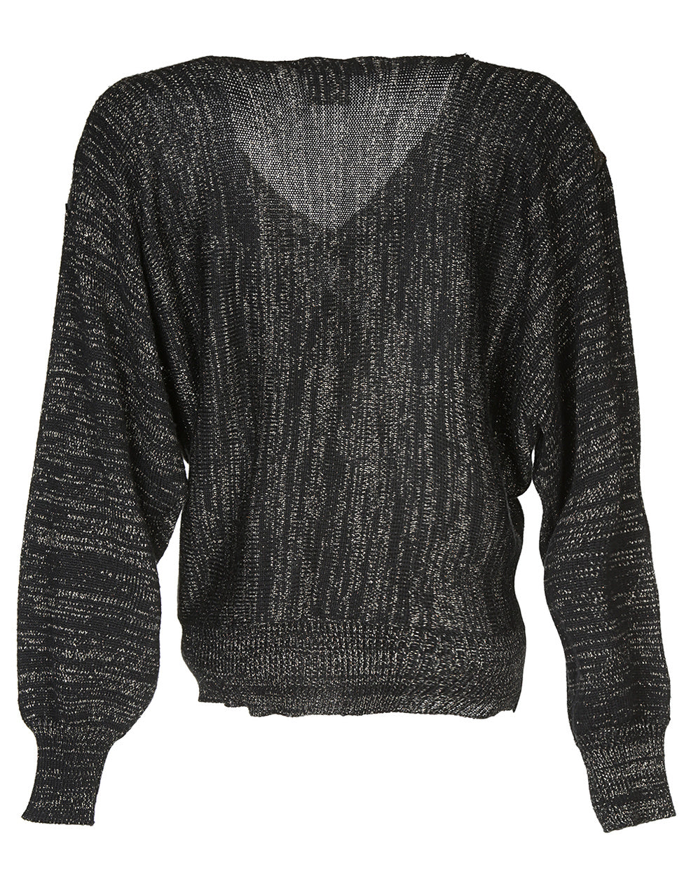 80s Black &amp; Bronze Jumper - S