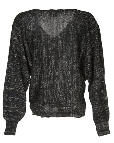 80s Black & Bronze Jumper - S