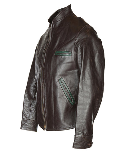 40s Brown Horsehide Leather Jacket - S