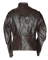40s Brown Horsehide Leather Jacket - S