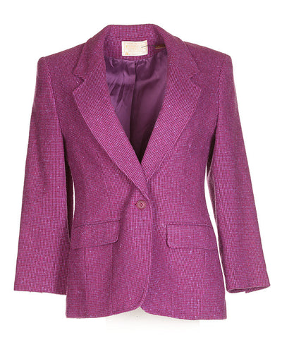 70s Pendleton Purple Tweed Blazer - S
