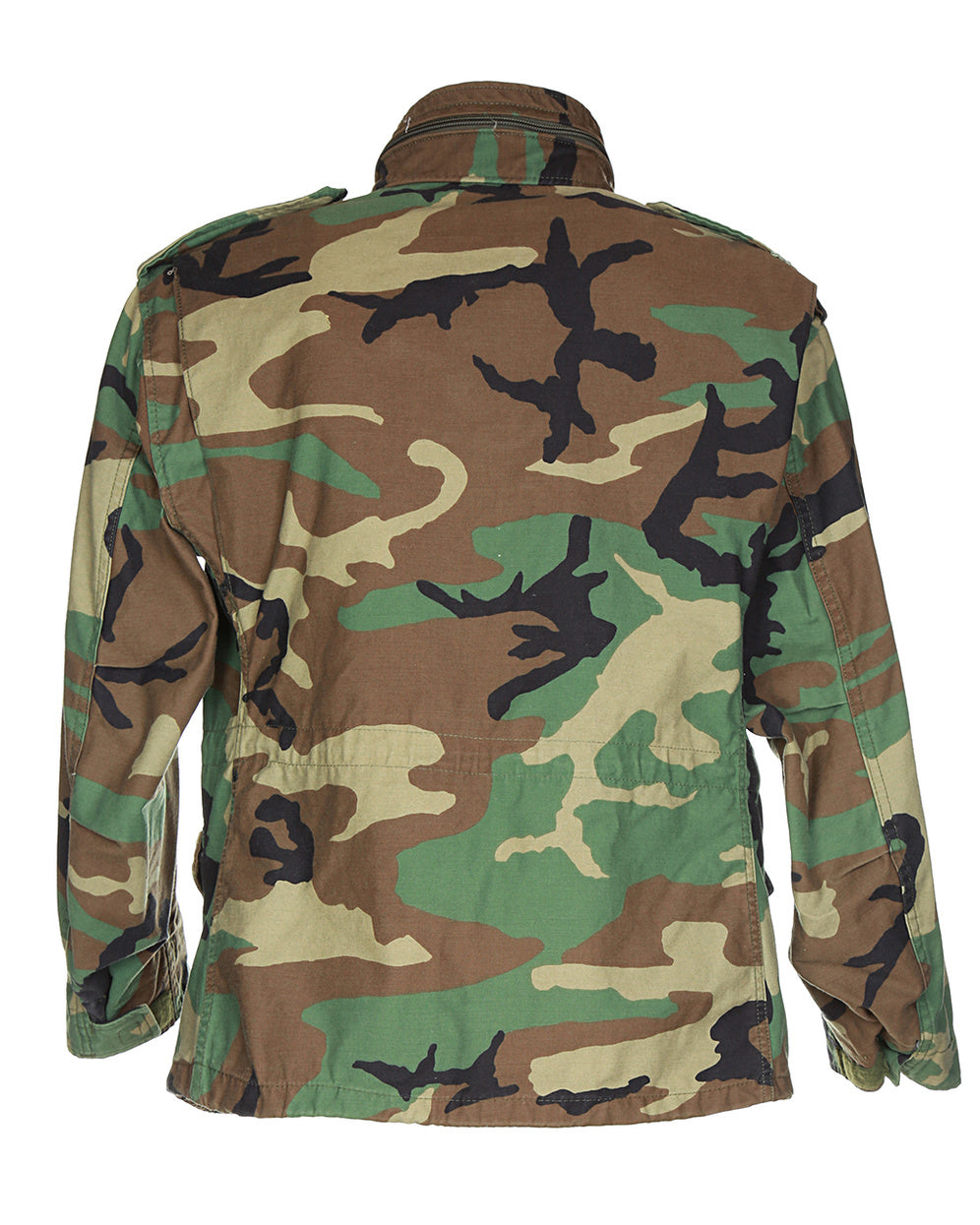1990s VINTAGE US ARMY WOODLAND CAMOUFLAGE M65 FIELD JACKET - Med