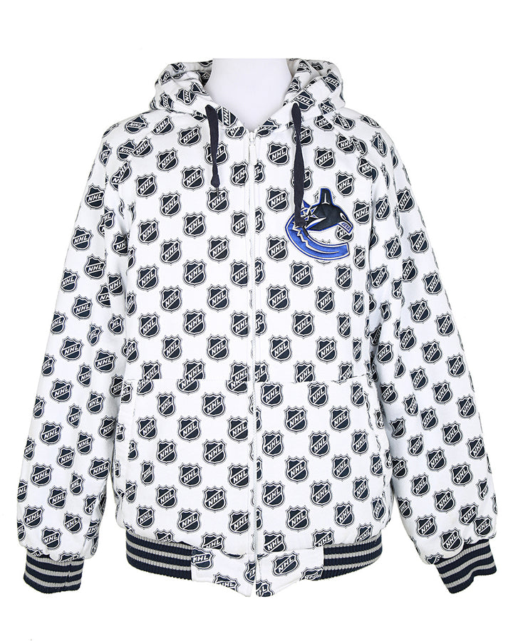 NHL White Bomber Hoodie - S