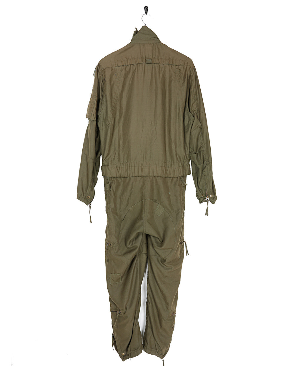 1990s Gulf War Vintage US army Patched Green Nomex Tanker Coveralls - Large
