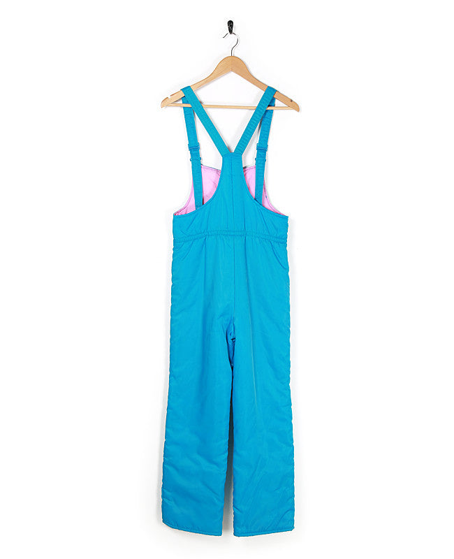 Children's 80s Blue Ski Salopettes - C34