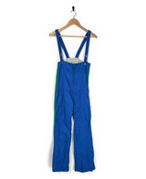 70s Blue &amp; Green Ski Salopettes - S
