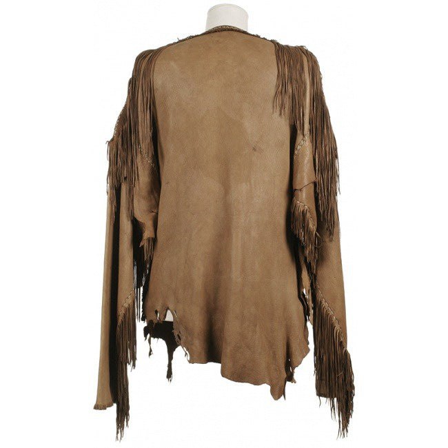 Native American Brown Leather Tunic - S