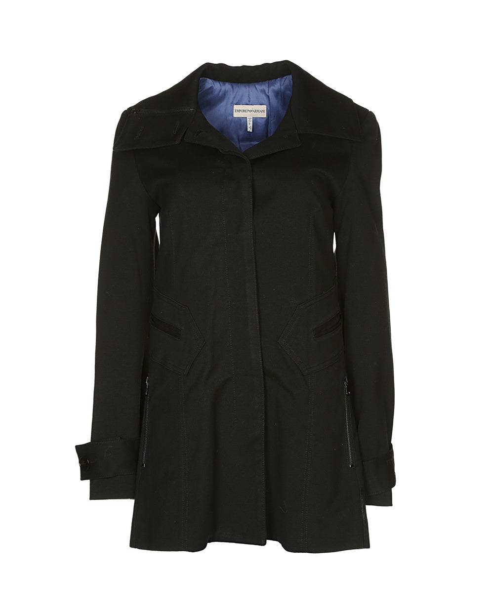 Emporio Armani Black long Coat - S