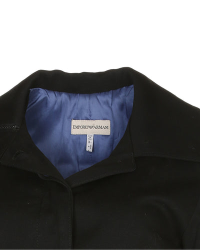 Emporio Armani Black long Coat - S