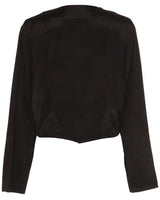 50s Black Boutique Evening Jacket - L