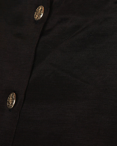 50s Black Boutique Evening Jacket - L