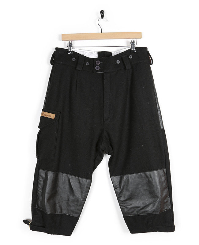 Black Wool Hunting Trousers - W36