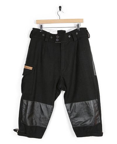 Black Wool Hunting Trousers - W36