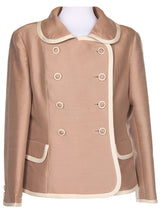 Vintage 50s Light Brown Fox Jacket - L