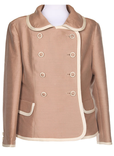 Vintage 50s Light Brown Fox Jacket - L