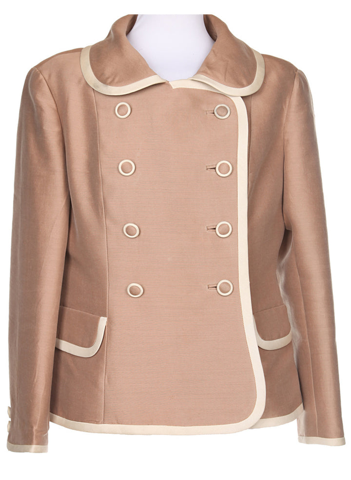 Vintage 50s Light Brown Fox Jacket - L