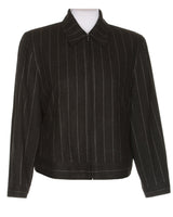 90s Emanuel Ungaro Grey Pinstripe Jacket - M