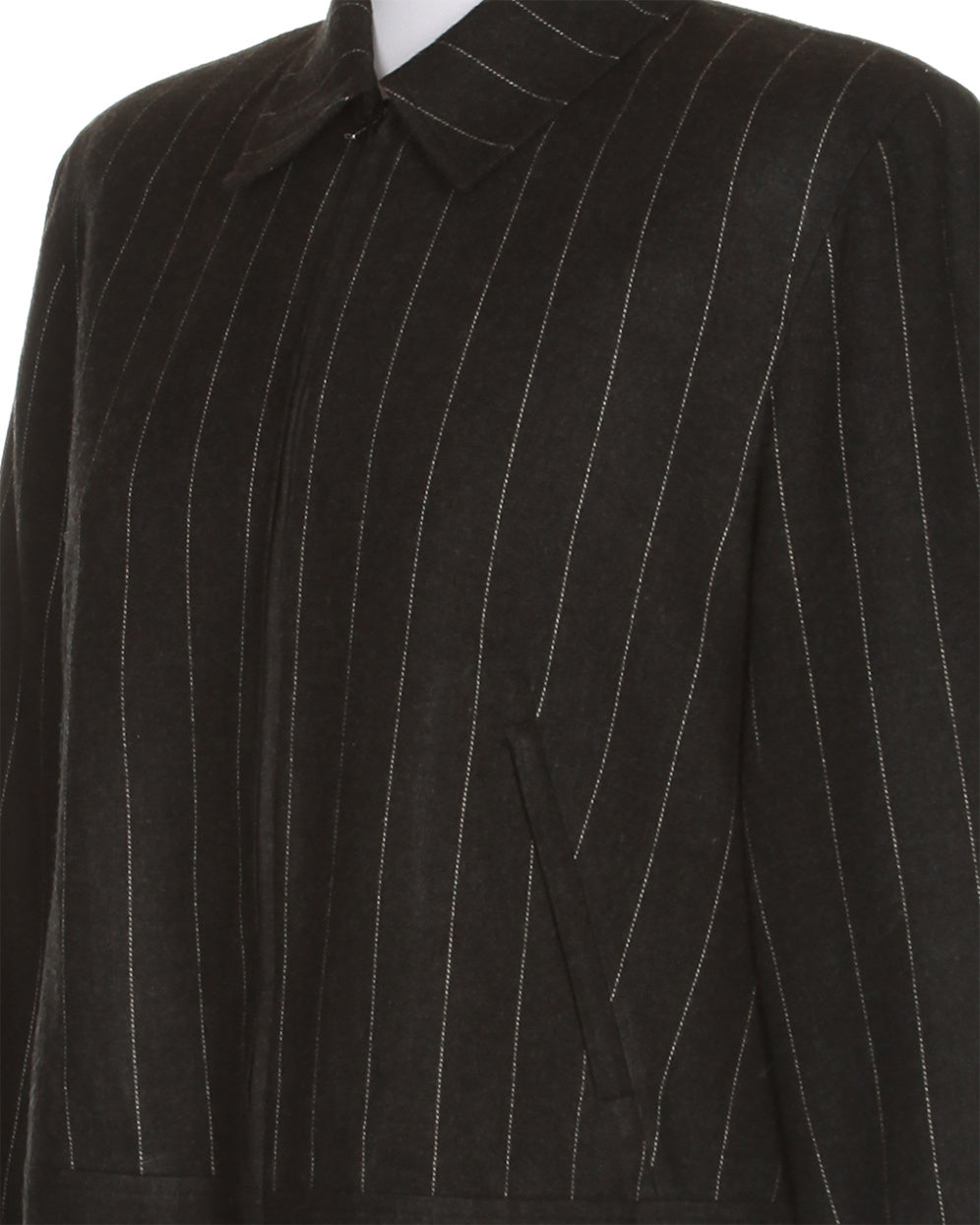 90s Emanuel Ungaro Grey Pinstripe Jacket - M