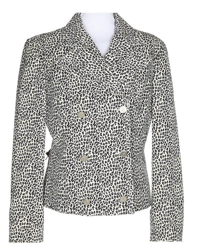 90s Gianfranco Ferre Animal Print Velvet Jacket - M