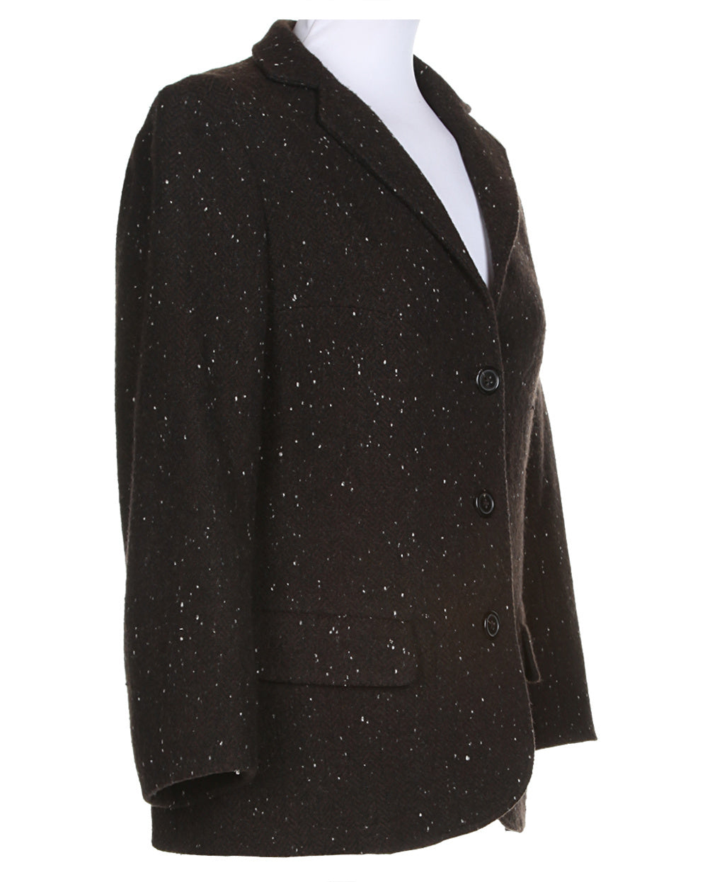 Jil Sander Black Tweed Jacket - M