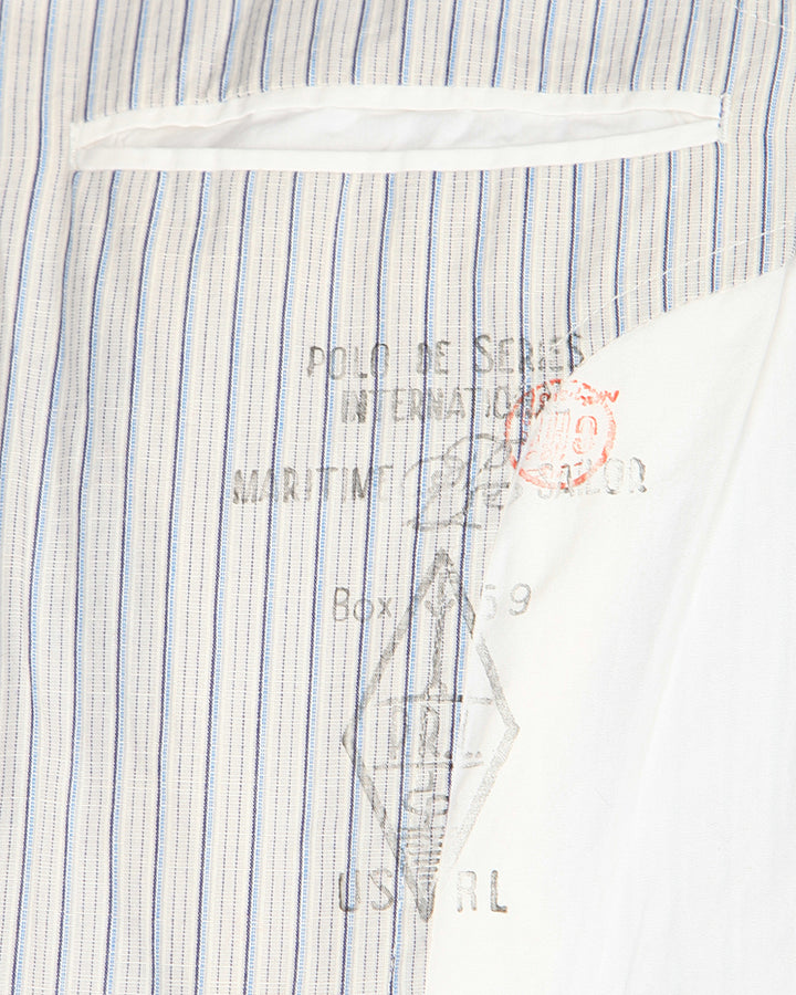 Ralph Lauren Grey & Blue Striped Patterned Jacket - XL