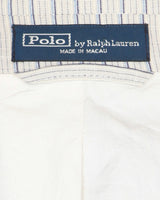 Ralph Lauren Grey &amp; Blue Striped Patterned Jacket - XL