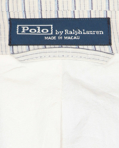 Ralph Lauren Grey & Blue Striped Patterned Jacket - XL