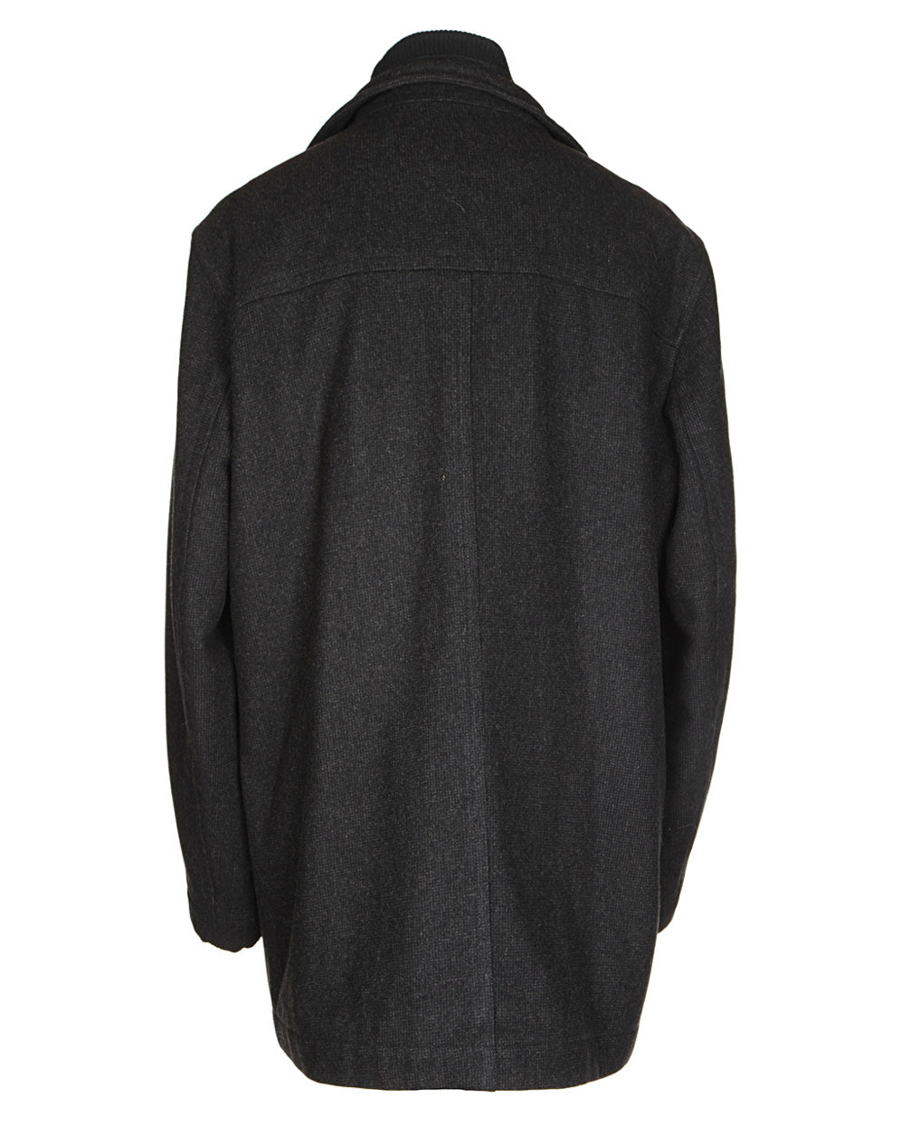Hugo Boss Lambswool Grey Overcoat – XXL
