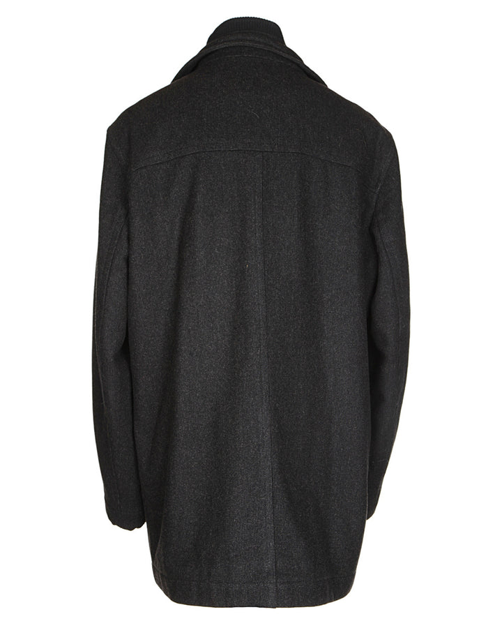 Hugo Boss Lambswool Grey Overcoat – XXL