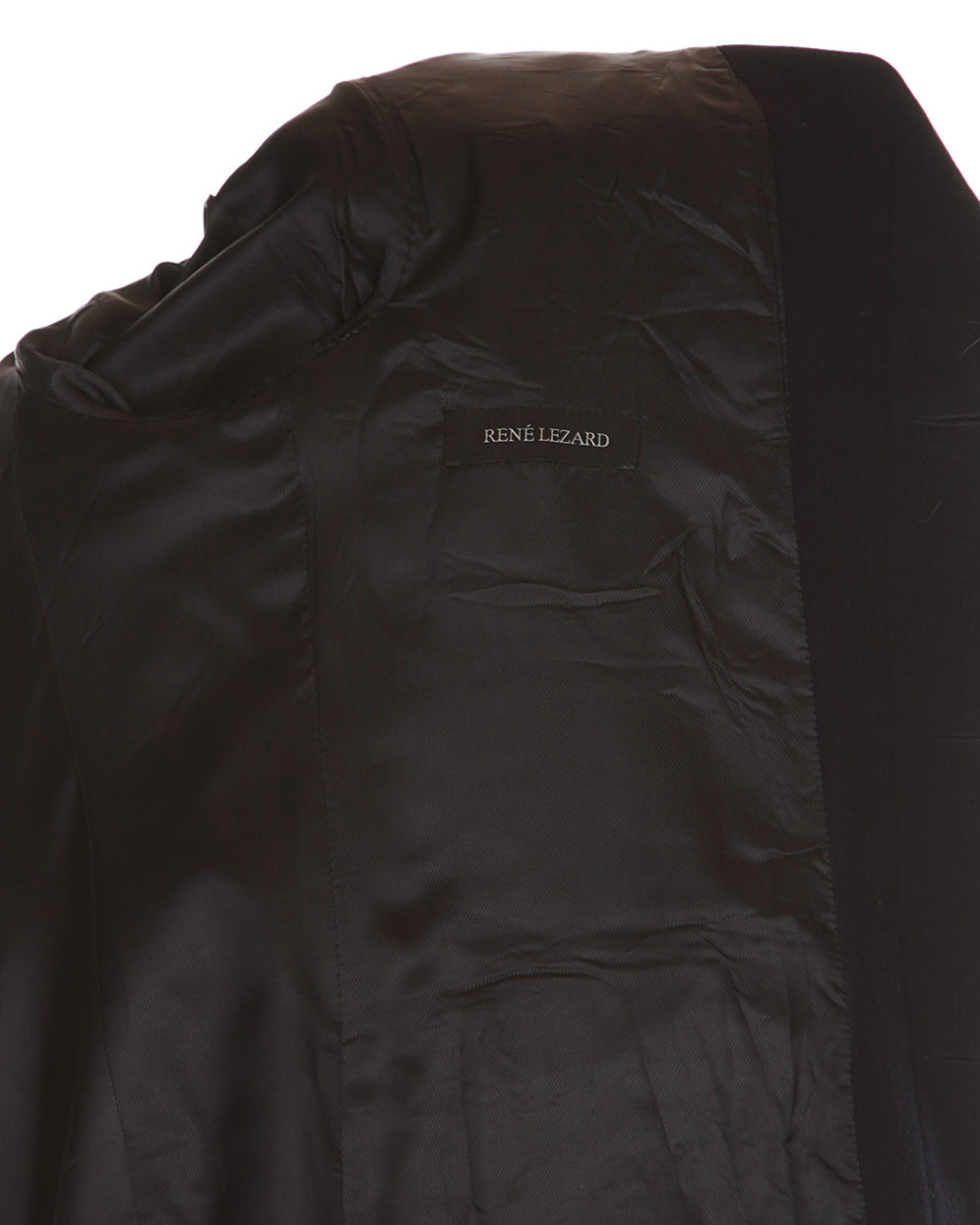 Rene Lezard Blue Cashmere Wool Coat - L