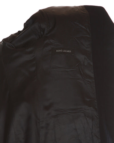 Rene Lezard Blue Cashmere Wool Coat - L